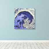 Frauenwelle | Hokusai | Leinwanddruck (Insitu (Holzboden))
