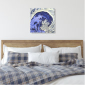 Frauenwelle | Hokusai | Leinwanddruck (Insitu (Schlafzimmer))