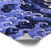 Frauenwelle | Hokusai | Poster (Ecke)