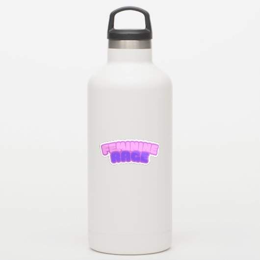 Frauenwut Aufkleber (Wassserflasche)