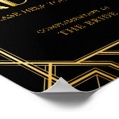 Frauenzeichen | Gatsby Art Deco Poster (Ecke)