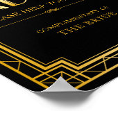 Frauenzeichen | Gatsby Art Deco Poster (Ecke)