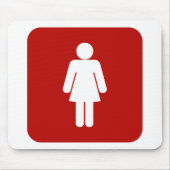 Frauenzeichen Mousepad (Vorne)
