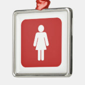 Frauenzeichen Ornament Aus Metall (Links)