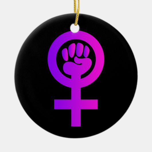 Frauenzeichen Power Keramikornament (Vorne)