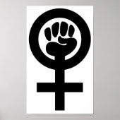 Frauenzeichen Power Poster (Vorne)