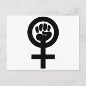 Frauenzeichen Power Postkarte (Vorderseite)