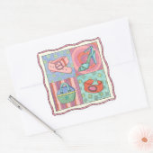 Frauenzubehör von Chariklia Zarris Quadratischer Aufkleber (Umschlag)