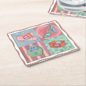 Frauenzubehör von Chariklia Zarris Rechteckiger Pappuntersetzer (angewinkelt)