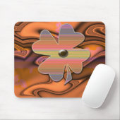 "Fräulein-60er Blumen-Power " * Mousepad (Mit Mouse)