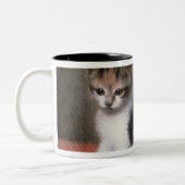 Fräulein Ann Whites Kitten, 1790 George-Stubbs | Zweifarbige Tasse (Links)