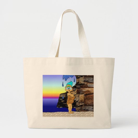 Fräulein April Jumbo Stoffbeutel (Vorne)