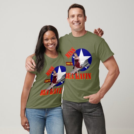 Fräulein Behavin' 1944 des Bomber-WW2 T-Shirt (Unisex)