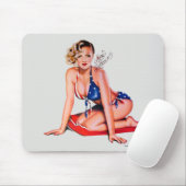 Fräulein Behavin' Pinup Mousepad (Mit Mouse)