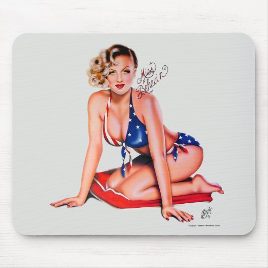 Fräulein Behavin' Pinup Mousepad (Vorne)