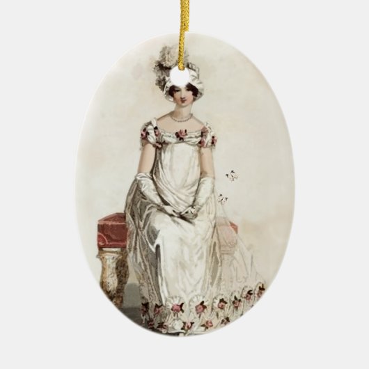 "Fräulein Bennet" Keramikornament (Vorne)