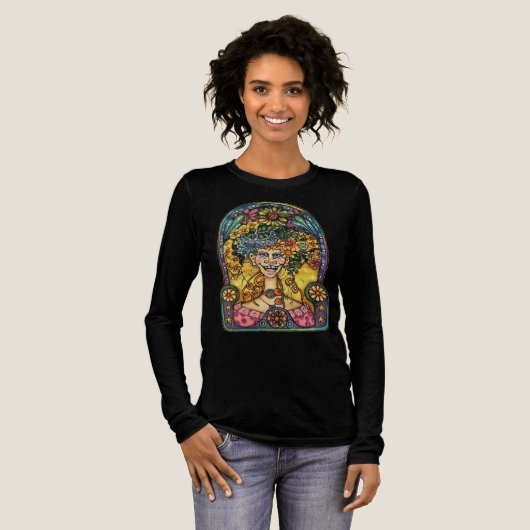Fräulein Chatty Hanna Tri-Blend Shirt (Volle Vorderseite)