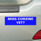 FRÄULEIN CORZINE YET? AUTOAUFKLEBER (Auf Auto)