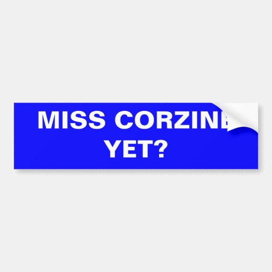 FRÄULEIN CORZINE YET? AUTOAUFKLEBER (Vorne)