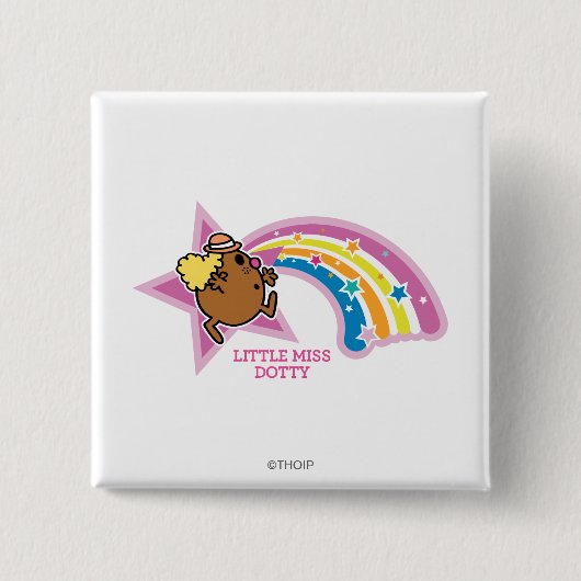 Fräulein Dotty | Auf der Jagd nach Regenbögen Button (Vorderseite)