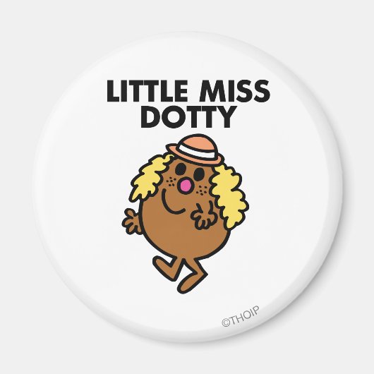 Fräulein Dotty winkt Magnet (Vorne)