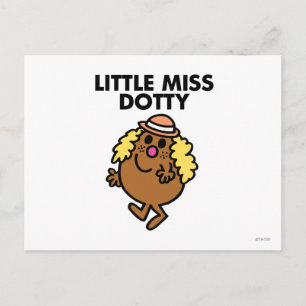 Fräulein Dotty winkt Postkarte