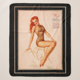 Fräulein Februar Varga Girl 1946 Pin-up-Kalender Sherpadecke