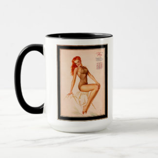 Fräulein Februar Varga Girl 1946 Pin-up-Kalender Tasse