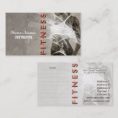 Fräulein Fitness - Geschäfts-Karte Visitenkarte (Vorne/Hinten)