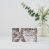 Fräulein Fitness III - Geschäfts-Karte Visitenkarte (Stehend Vorderseite)