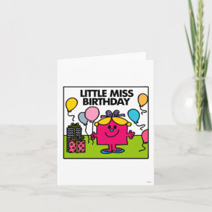 Fräulein Geburtstag Geschenke & Luftballons Karte