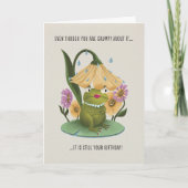 Fräulein Griesgrammfrosch Karte (Vorderseite)