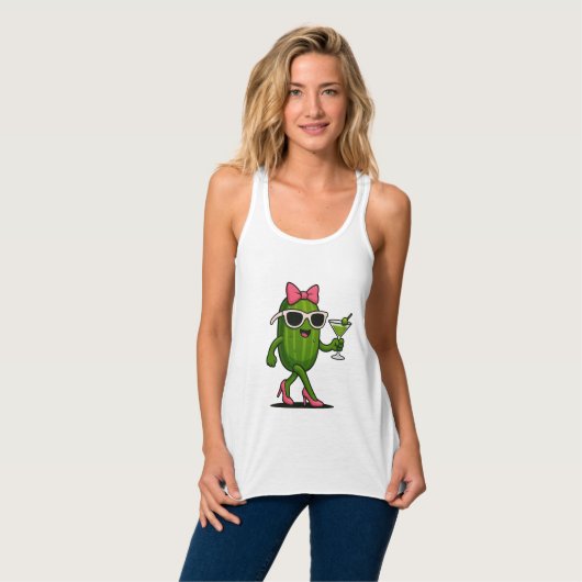 Fräulein Gurken Chic Tank Top (Vorderseite Vollansicht)