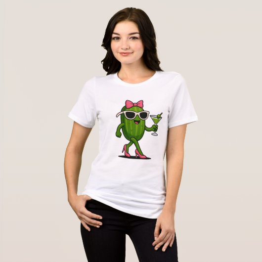Fräulein Gurken Chic Tri-Blend Shirt (Vorderseite voll)