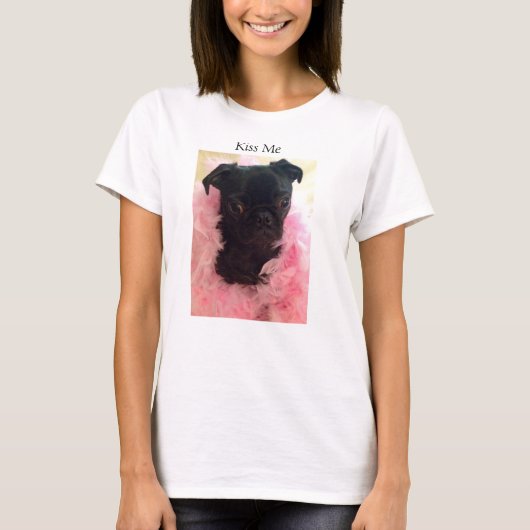 Fräulein Harley "küssen mich" T - Shirt (Vorderseite)