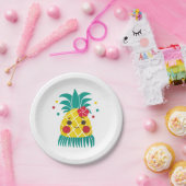 Fräulein Hawaiian Pineapple Pappteller (Party)