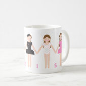 Fräulein in Paris Tasse (VorderseiteRechts)