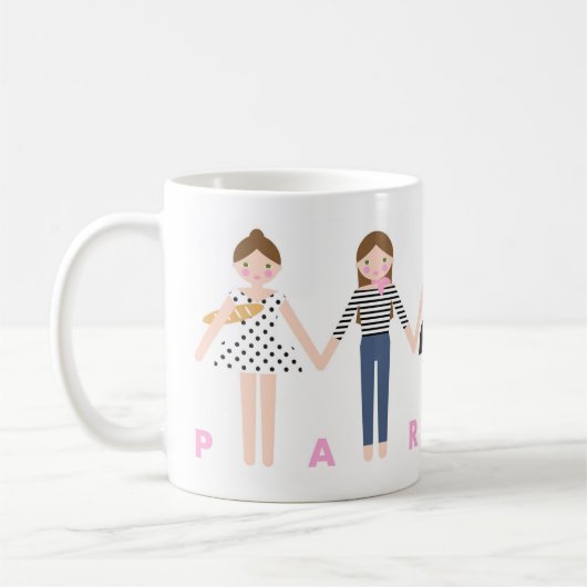 Fräulein in Paris Tasse (Links)