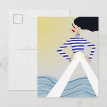 Fräulein Kapitän Segler Modeillustrationskunst