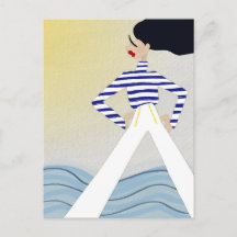 Fräulein Kapitän Segler Modeillustrationskunst