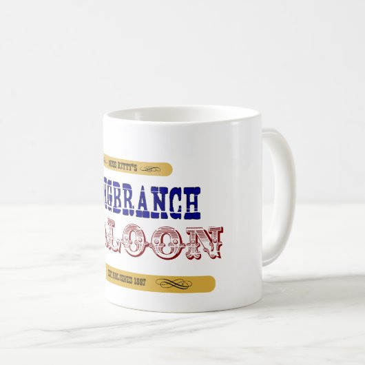 Fräulein Kittys Long Branch Saloon Kaffeetasse (VorderseiteRechts)