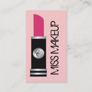 Fräulein Makeup Pink Visitenkarte