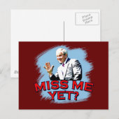 Fräulein Me Yet? T-Shirt Georges W Bush Postkarte (Vorne/Hinten)