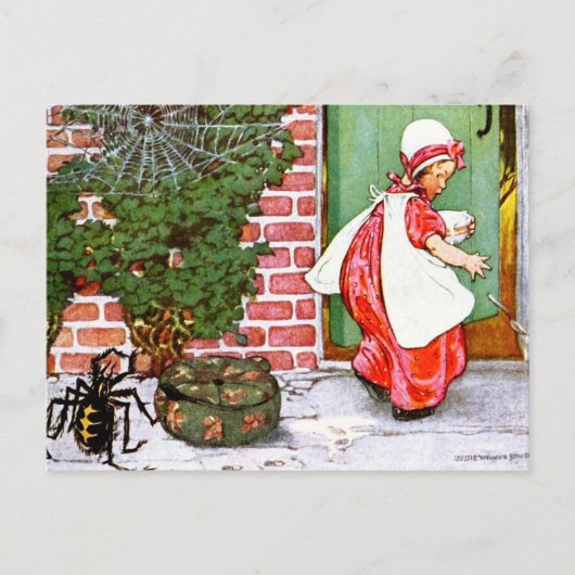 Fräulein Muffet Postkarte (Vorderseite)