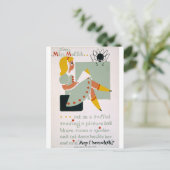 Fräulein Muffet Postkarte (Stehend Vorderseite)
