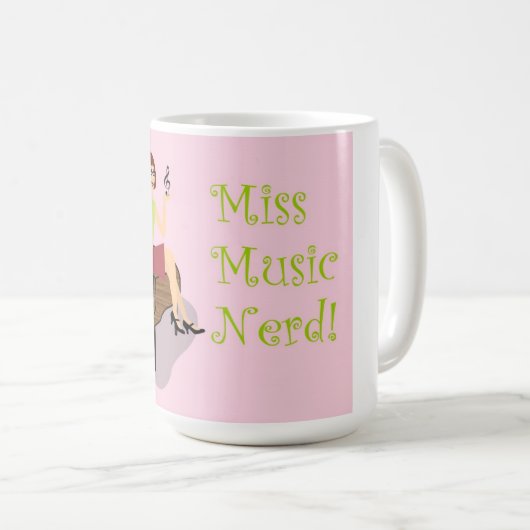 Fräulein Music Nerd Mug Kaffeetasse (VorderseiteRechts)