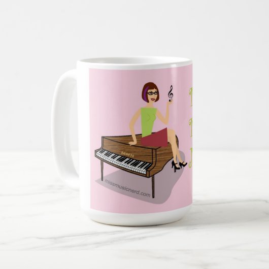 Fräulein Music Nerd Mug Kaffeetasse (Vorderseite Links)