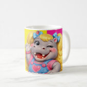 Fräulein Nilpferd Kaffeetasse (VorderseiteRechts)