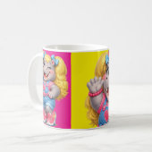 Fräulein Nilpferd Kaffeetasse (Vorderseite Links)