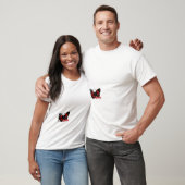 Fräulein papillon Seite T-Shirt (Unisex)